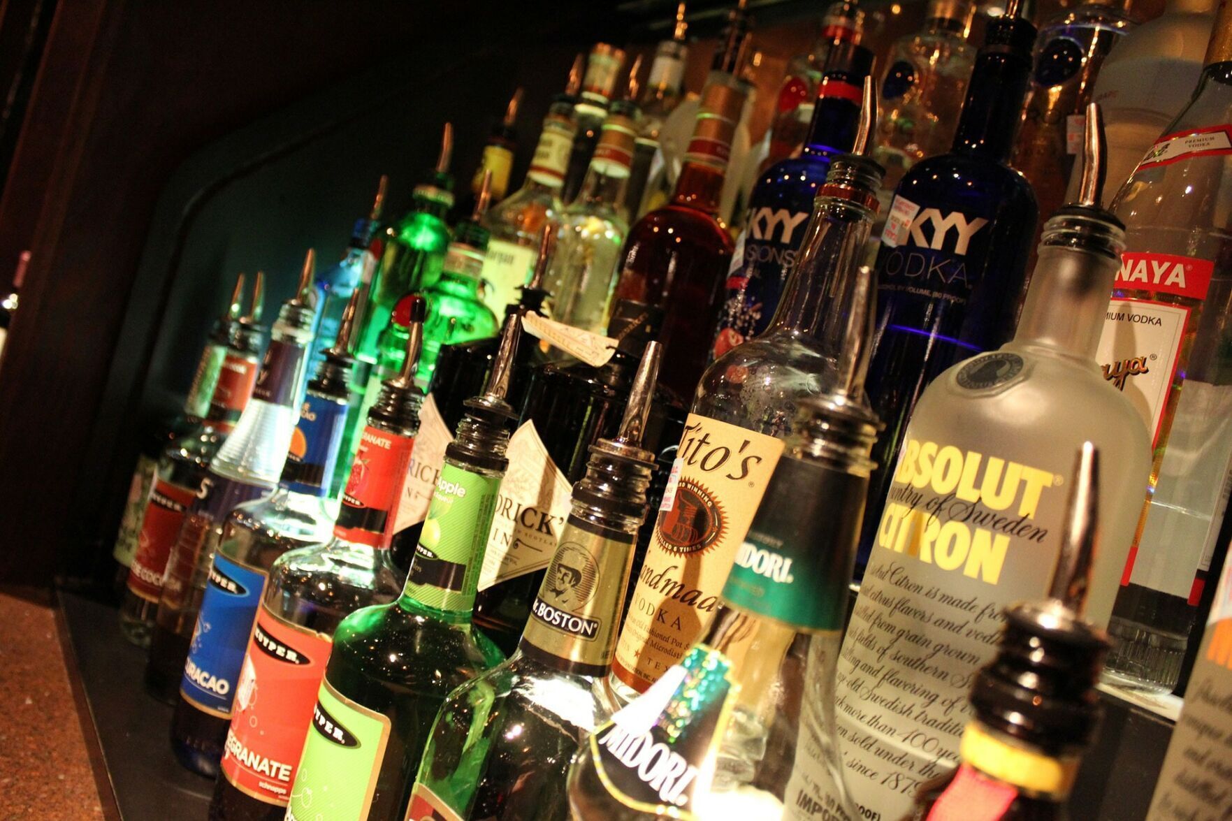 Alcoholic beverages over 140 proof